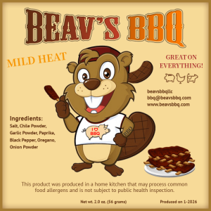 Beav’s Mild Heat BBQ Dry Rub – Balanced Beavs Rib Rub