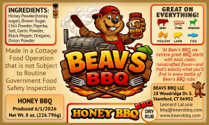 Beav’s “Honey BBQ” Dry Rub – Beavs Sweetest Dry Rub Blend