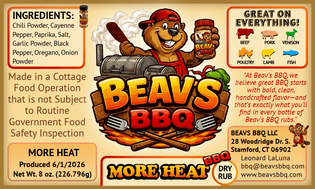 Beav’s More Heat BBQ Dry Rub – Spicy Beavs Dry Rub Blend