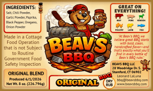 Beav’s Original BBQ Dry Rub – Classic Beavs Dry Rub